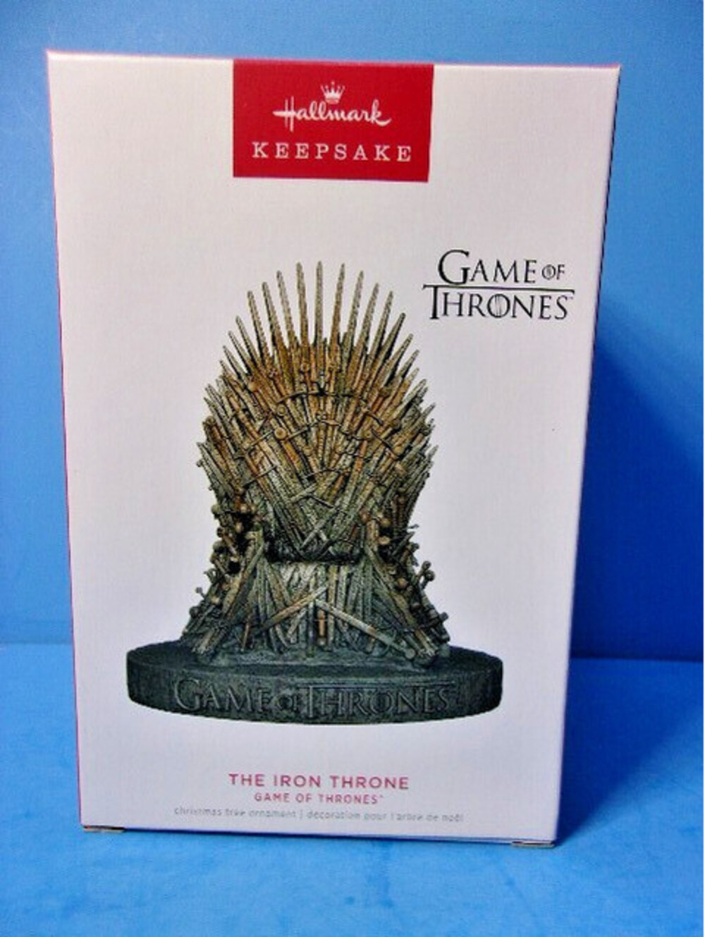2022 Hallmark Keepsake Ornament THE IRON THRONE Game of Thrones Magic Sound NIB